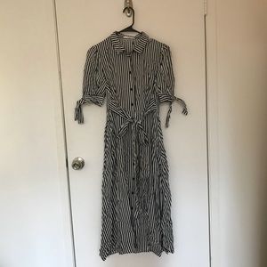 Striped shirt dress